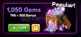 1050 Gems - Anime Defense RNG