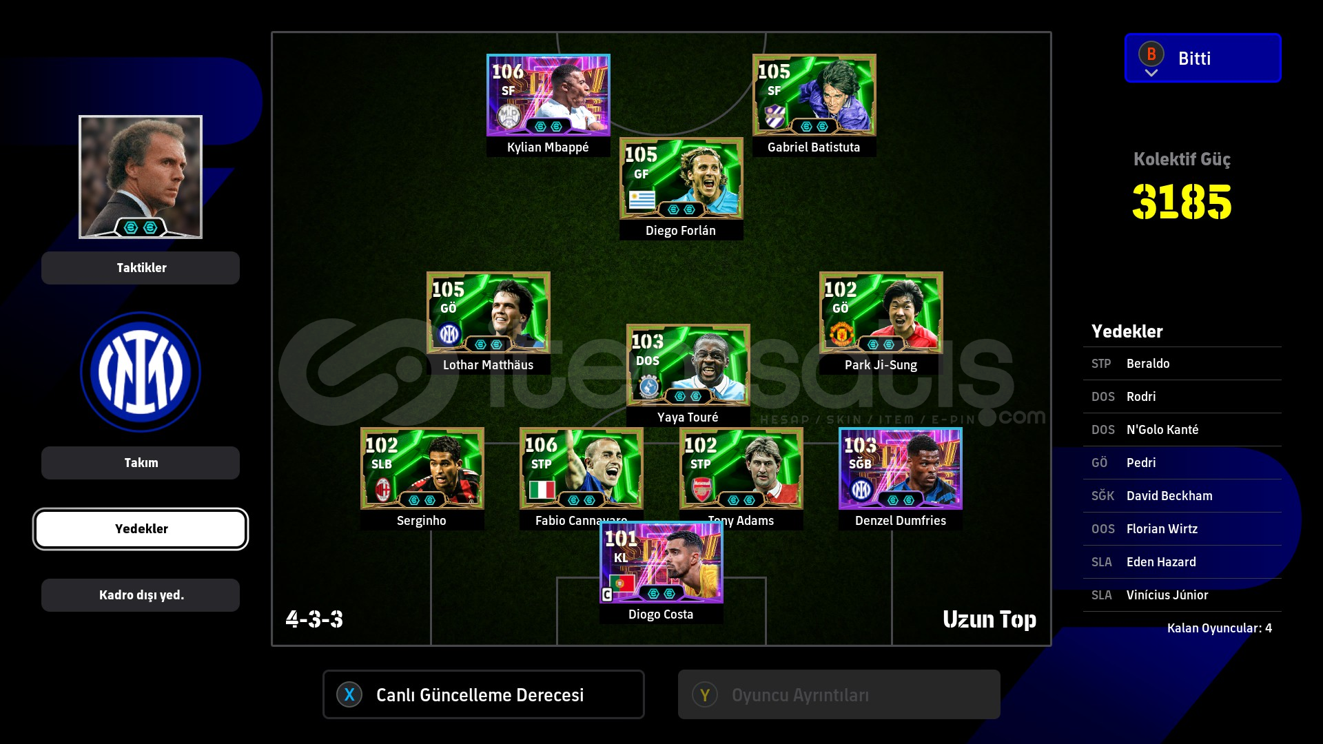 106 Mbappe 3185 kolektif güçlü efootball steam 106 Mbappe 3185 kolektif güçlü efootball steam