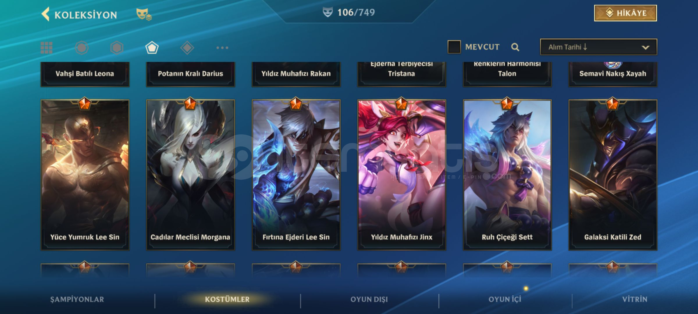 106 Skinli 2Tane Gacha kostümlü Taş gibi hesap  106 Skinli 2Tane Gacha kostümlü Taş gibi hesap