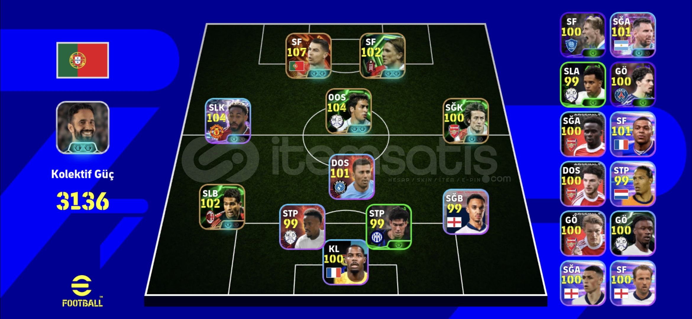 107 Ronaldo 105 Bombacı Cunha 104 Raul 107 Ronaldo 105 Bombacı Cunha 104 Raul