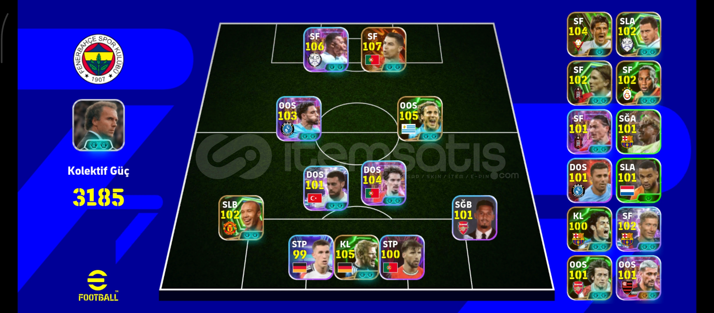 107 RONALDO 106 MBAPPE TEK BAG MÜKEMMEL HESAP 107 RONALDO 106 MBAPPE TEK BAG MÜKEMMEL HESAP