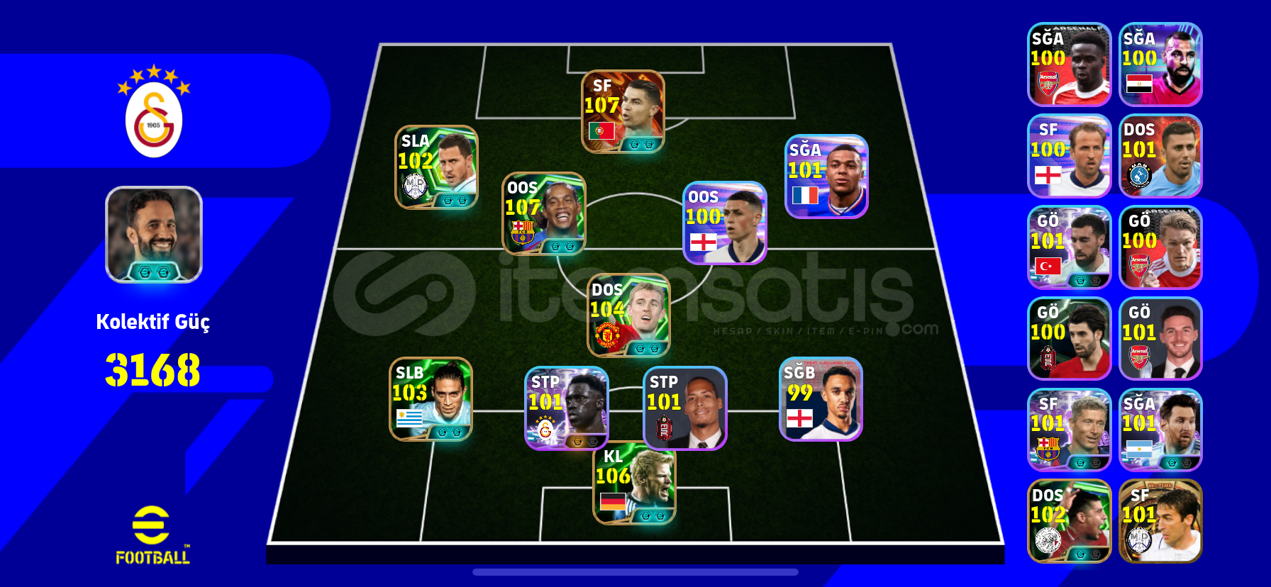 107 RONALDO VE 107 RONALDİNHO LU HARİKA HESAP 107 RONALDO VE 107 RONALDİNHO LU HARİKA HESAP