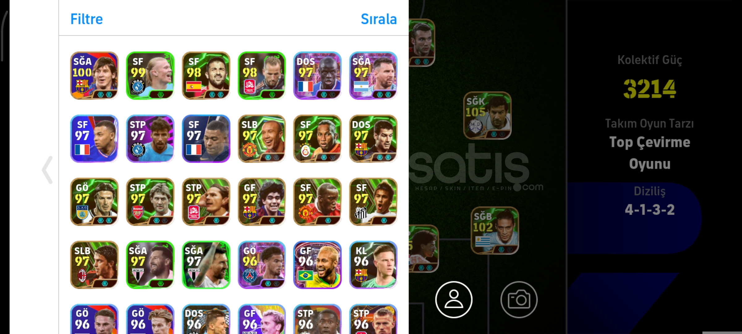 108 bombacı Messi Ortacı figo Neymar paketi 108 bombacı Messi Ortacı figo Neymar paketi