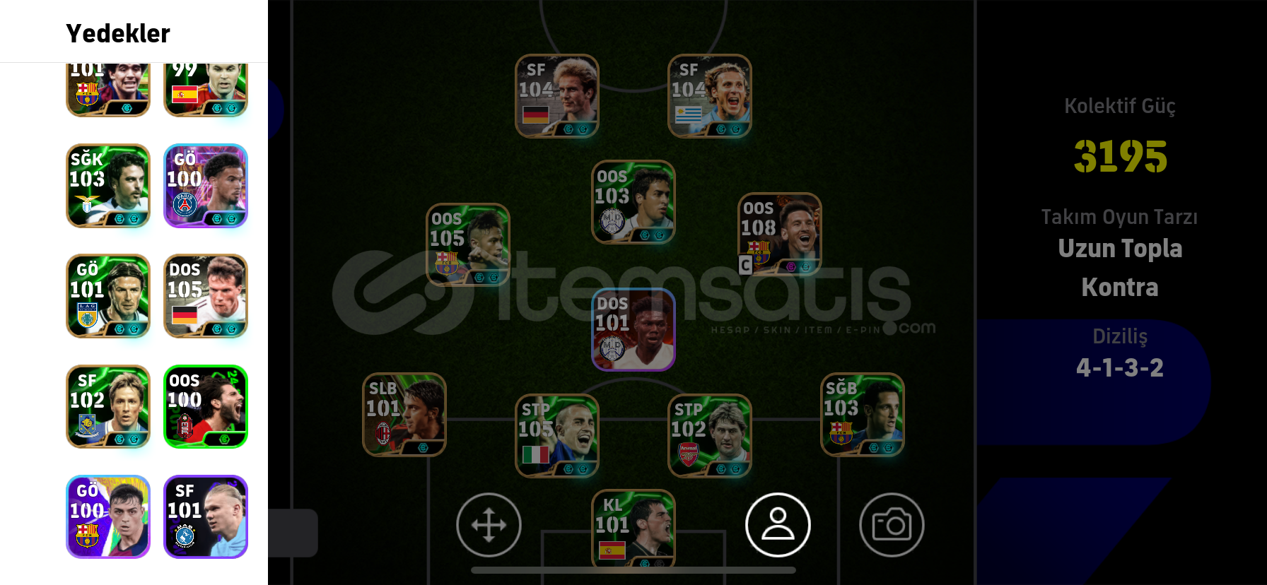 108 MESSİ 105 RUMMENİGE 108 MESSİ 105 RUMMENİGE