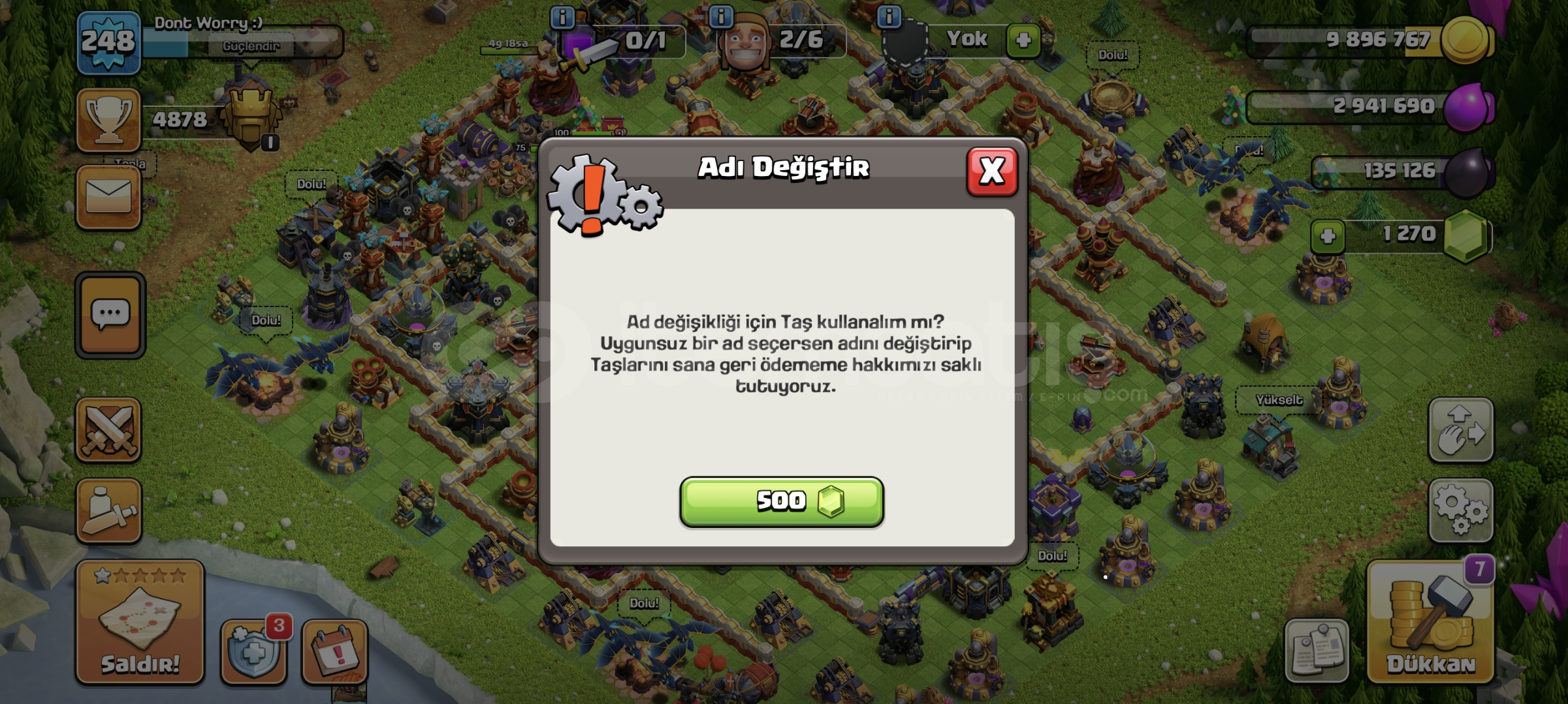 TH17 MAX HERO DUVAR EKİPMAN +4000KS YILDIZLI  TH17 MAX HERO DUVAR EKİPMAN +4000KS YILDIZLI