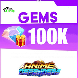 ⭐ 100K Gems ⭐️Anime Defenders (AD)