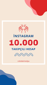 10K INSTAGRAM HESABI SİTENİN EN UCUZU