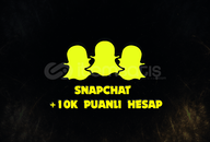!! 10K Puanlı Snapchat Hesap FULL ERİSİM !!