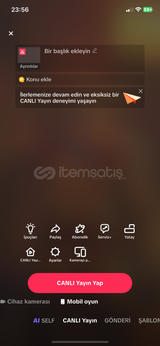 10K TAKİPÇİLİ MOBİL OYUN AÇIK HESAP