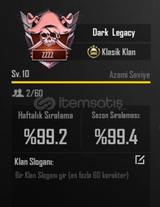 10SV KLAN İD 3 GÜNÜ VAR HIZLI TESLİM
