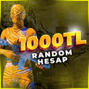 ⭐10X DESTANSI! 1000TL PUBGM RANDOM HESAP