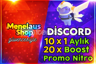 10X DİSCORD NİTRO PROMO KOD+GARANTİ 