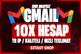 ⭐ 10x Gmail -TR İP - YÜKSEK KALİTE-GARANTİ ⭐