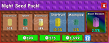 ✨10X NİGHT SEED PACK! GROW A GARDEN✨
