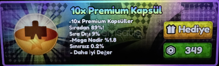 10x Premium Kapsül 10x Premium Kapsül