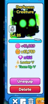 10x Shiny Darkness Creature 