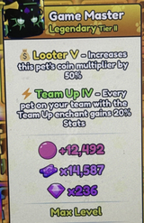 10x Shiny Game Master [BGSI]