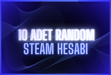 10X STEAM ŞANSLI RANDOM HESAP + GARANTİ