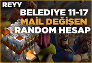 ⭐11-17 Seviye Belediye Mail Değişen Hesaplar⭐