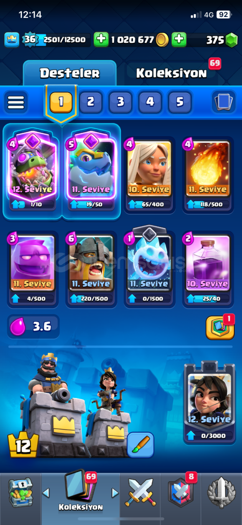 1 MİLYON ALTINLI hesap 7.5k kupa 6 evrim  1 MİLYON ALTINLI hesap 7.5k kupa 6 evrim