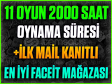 ☘️11 OYUN 2000+ SAATLİ❤️FACEİT HAZIR☘️+İLK MAİL