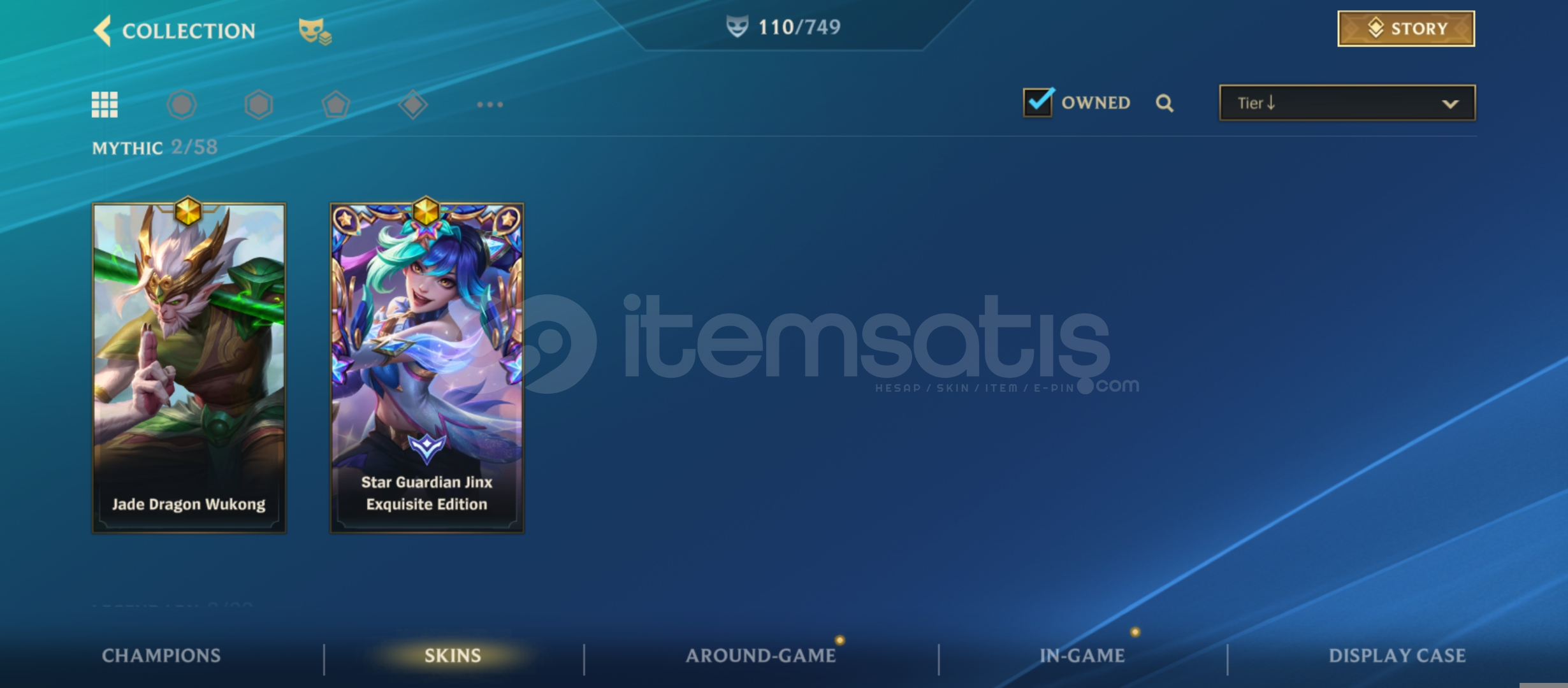 110 kostüm master Wild Rift hesabı 110 kostüm master Wild Rift hesabı