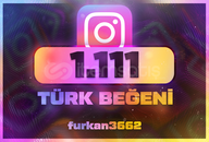 ⭐1.111 Türk Beğeni İnstagram [%99.9 Türk]⭐