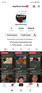 11.2 K Takipcili Abonelik özelliği açık hesap