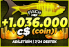 ⭐[112.700KG RGB!]⭐FİSCH +1M/1.036.000 C$ ✅HIZLI