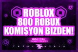 ⭐(1143) 800 Robux + KOMİSYON BİZDEN ⭐