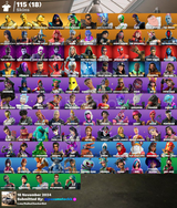 115 Skinli Fortnite Hesabı(Outlook)