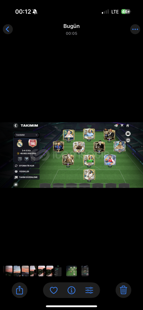 116 gen 117 oldu gibi satılabilir 4milyar coin