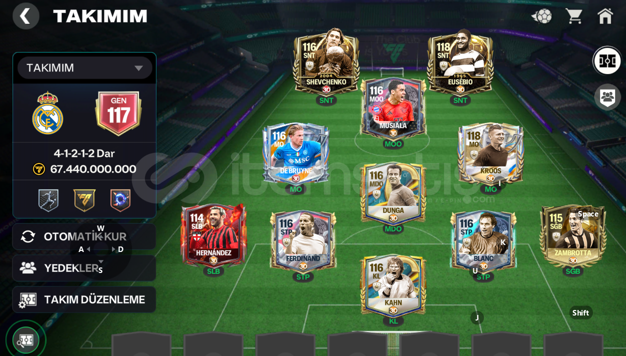 117 Gen coins ve Cevherli hesap