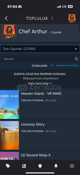 11k dolar değerinde steam hesabı
