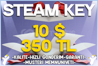 10$ / 350₺ Steam Key [Garantili Ürün]