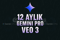 ⭐ 12 AY Gemini PRO + VEO3 Kişisel Hesap