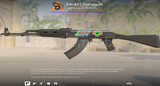 12 DOLAR STİCKERLI AK-47 SİMSİYAH SLATE KAÇIRMA