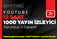 12 SAAT | 1000 CANLI İZLEYİCİ YOUTUBE 