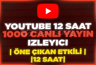 ⭐️[12 SAAT] 1000 YOUTUBE CANLI YAYIN İZLEYİCİ⭐️