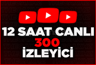 ⭐12 Saat Youtube 300 CANLI İZLEYİCİ ⭐