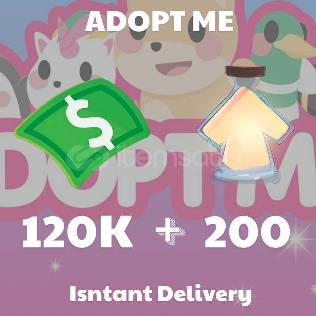 120-150K Bucks l +200 Age Up Pots 【Adopt Me】 120-150K Bucks l +200 Age Up Pots 【Adopt Me】