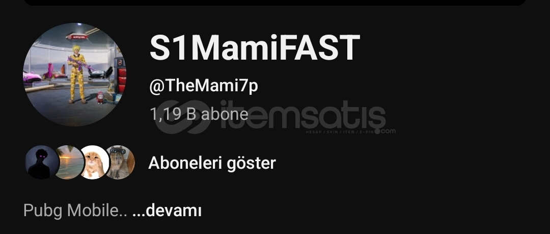 ⭐️1.200 ABONELİ YOUTUBE HESAPI⭐️ ⭐️1.200 ABONELİ YOUTUBE HESAPI⭐️
