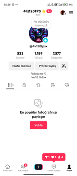 1200 Takipçili Tiktok