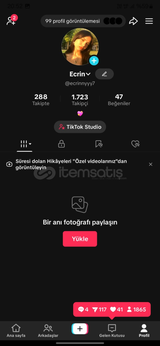 ⭐ 1273 Takipçili / Aşırı Aktif / Kız Hesabı 