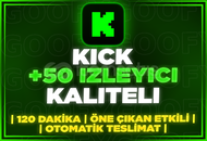 ⭐️[120DK] 50 KİCK İZLEYİCİ | KALİTELİ⭐️