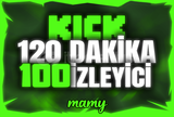 ⭐[120DK] KİCK 100 İZLEYİCİ 2 SAAT