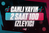 ⭐[120DK] Tiktok 100 Gerçek Canlı Yayın İzleyici