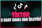 ⭐[120DK] TİKTOK 200 GERÇEK CANLI YAYIN İZLEYİCİ