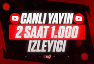 ⭐[120DK] Youtube 1000 Canlı Yayın İzleyici
