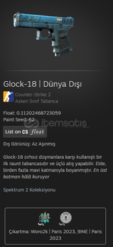 Glock-18 | Dünya Dışı (2x STICKERLİ)